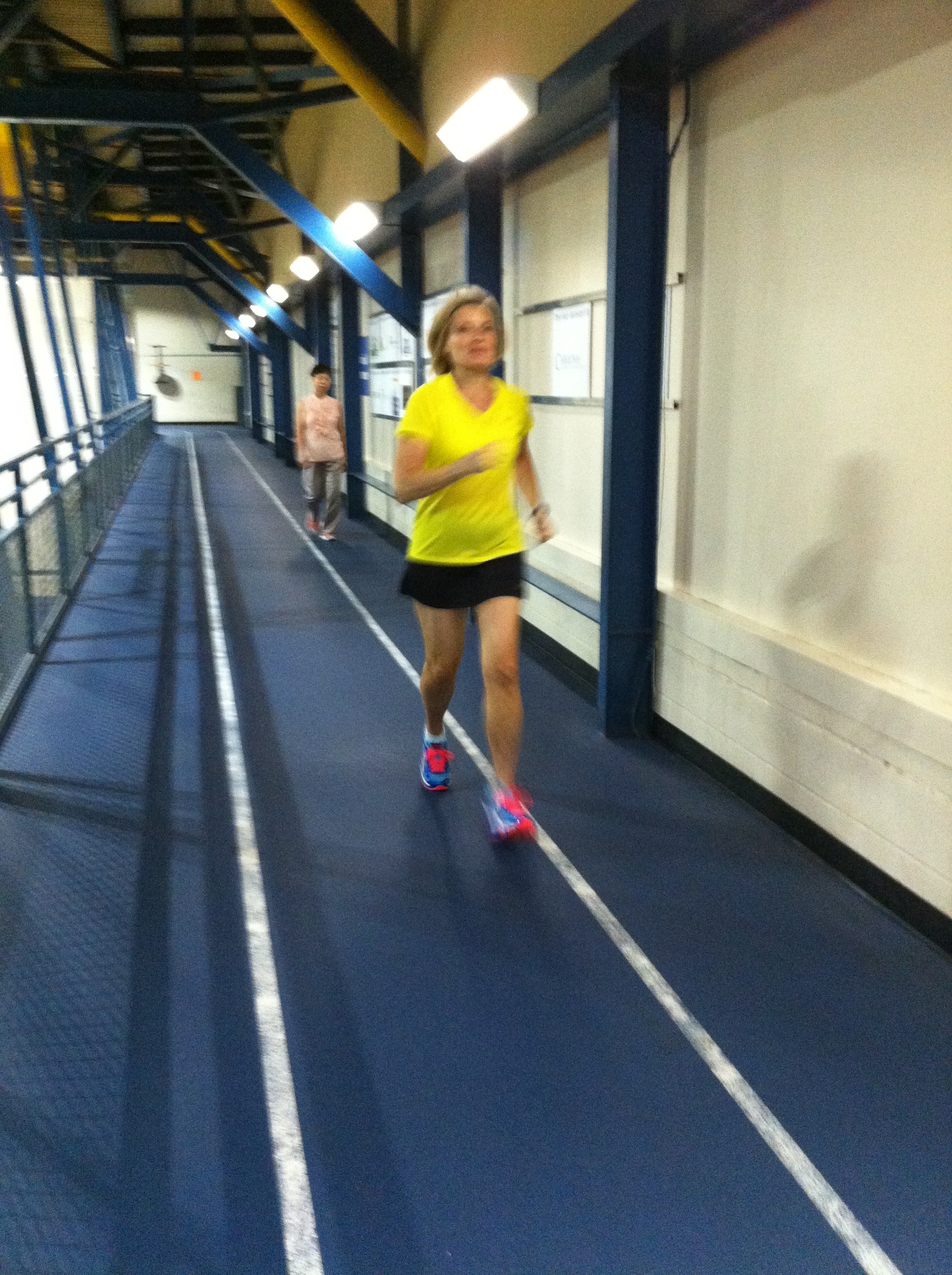 Mom on track
